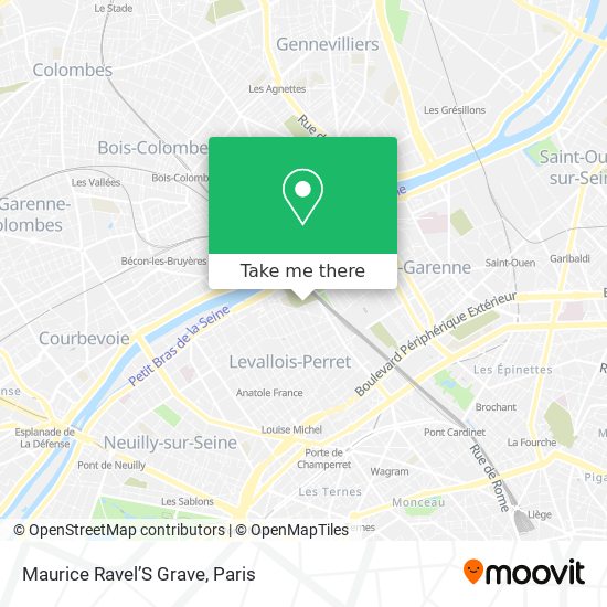 Maurice Ravel’S Grave map