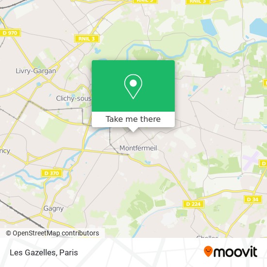 Les Gazelles map