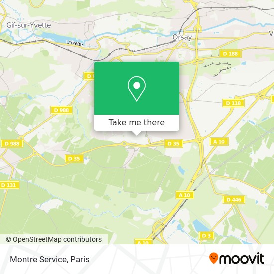 Mapa Montre Service