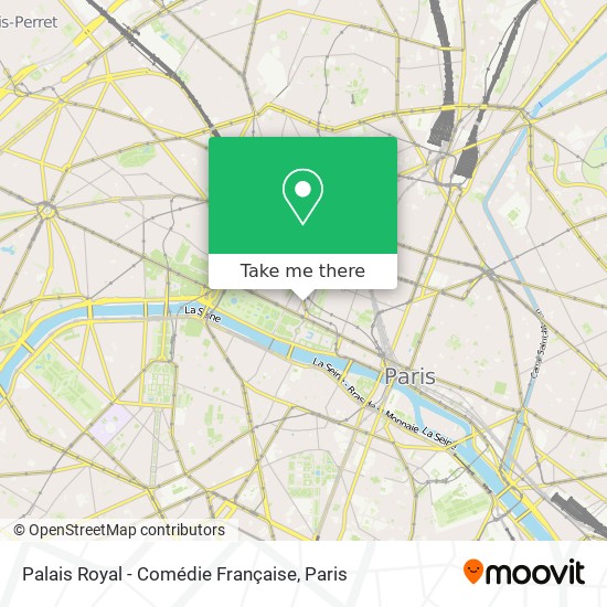 Mapa Palais Royal - Comédie Française