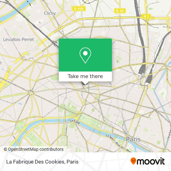 La Fabrique Des Cookies map