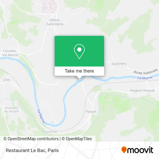 Restaurant Le Bac map