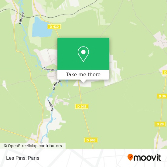 Mapa Les Pins