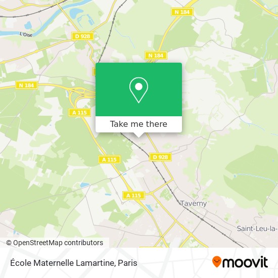 Mapa École Maternelle Lamartine