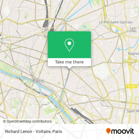 Richard Lenoir - Voltaire map