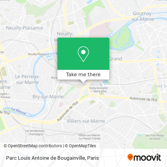 Parc Louis Antoine de Bougainville map
