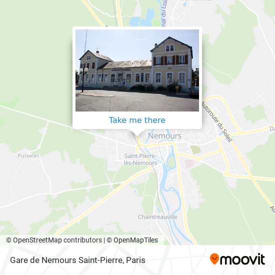 Gare de Nemours Saint-Pierre map