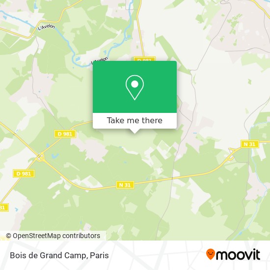 Mapa Bois de Grand Camp