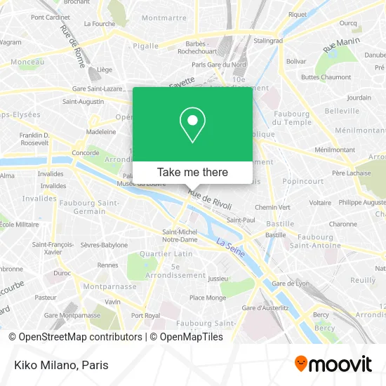 Kiko Milano map