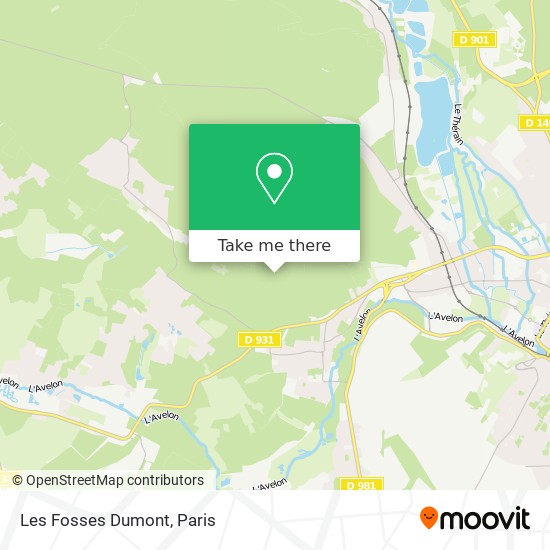 Les Fosses Dumont map