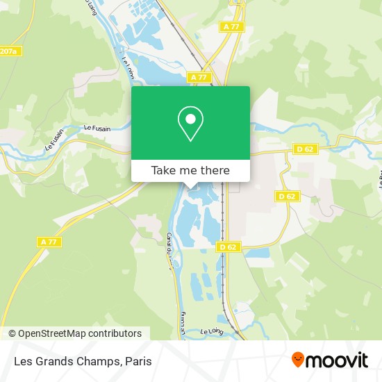 Mapa Les Grands Champs