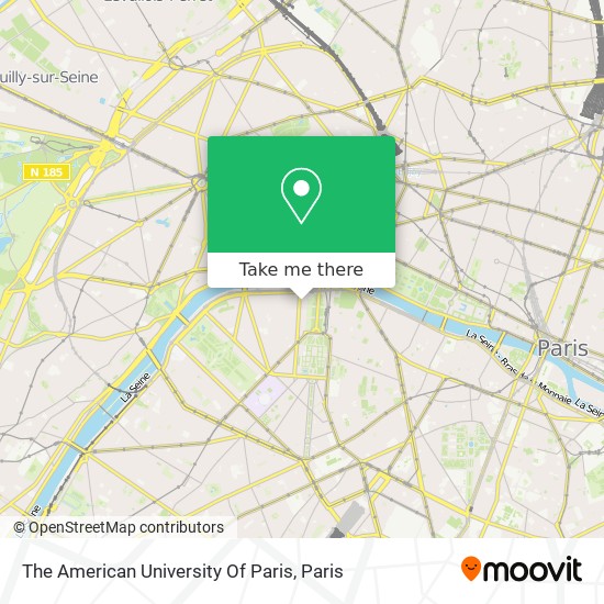 The American University Of Paris map