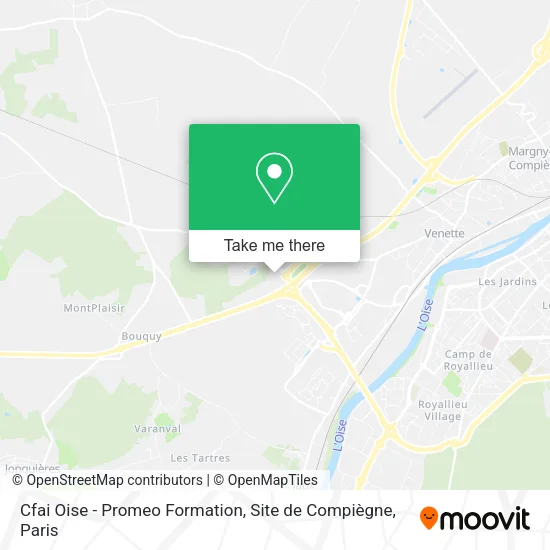 Mapa Cfai Oise - Promeo Formation, Site de Compiègne