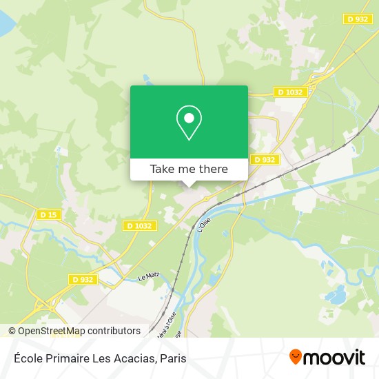 Mapa École Primaire Les Acacias