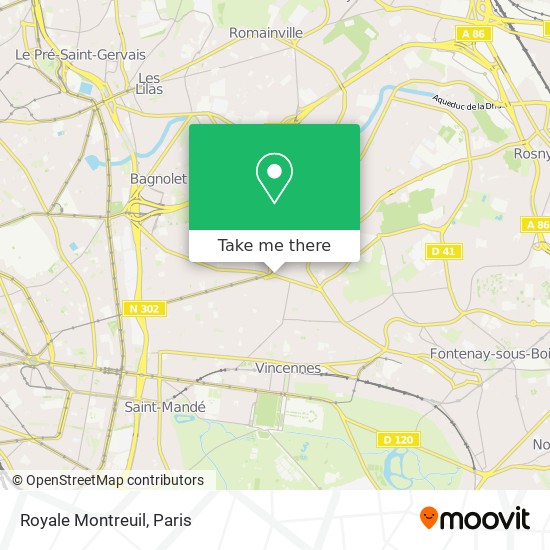 Mapa Royale Montreuil