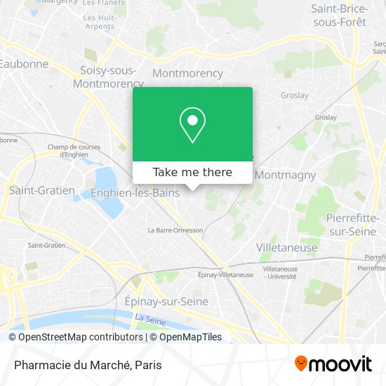 Mapa Pharmacie du Marché