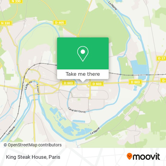 King Steak House map