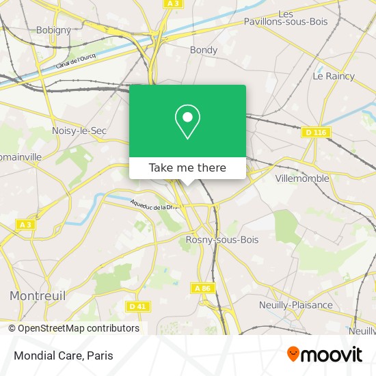 Mondial Care map