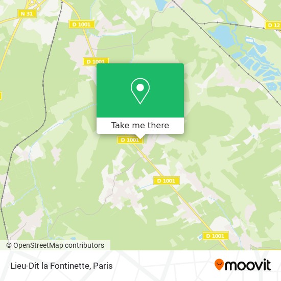 Mapa Lieu-Dit la Fontinette