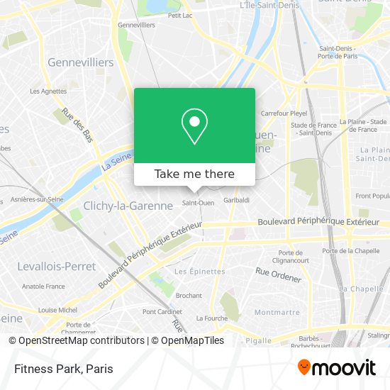 Mapa Fitness Park