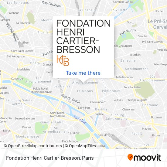 Fondation Henri Cartier-Bresson map