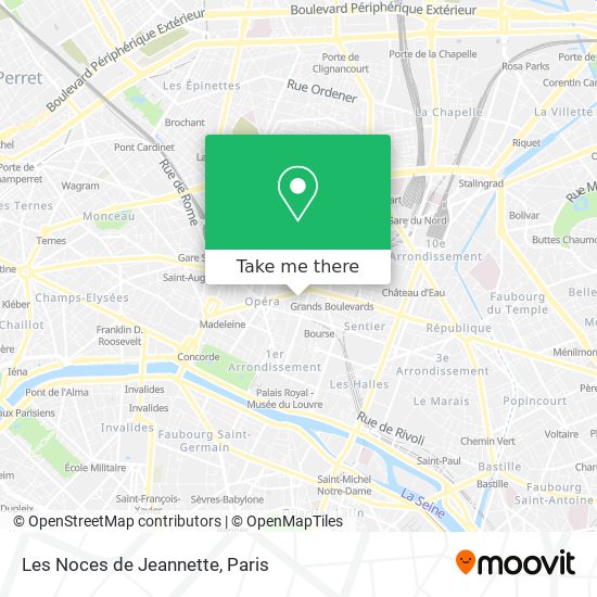 Mapa Les Noces de Jeannette