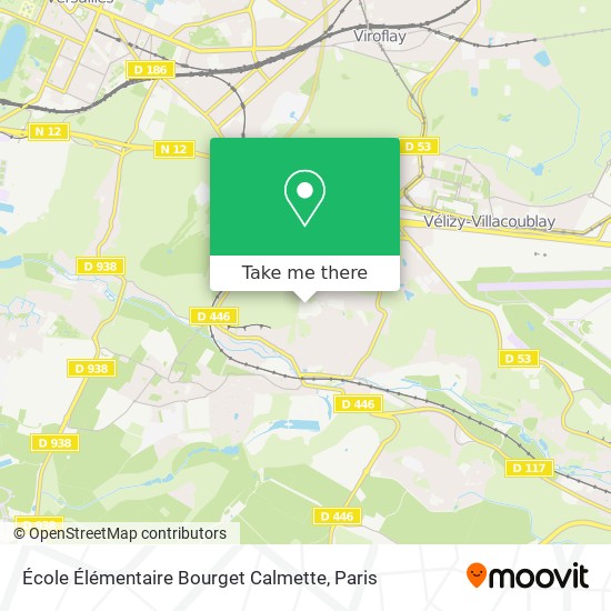 École Élémentaire Bourget Calmette map