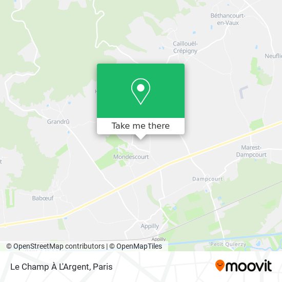 Le Champ À L'Argent map