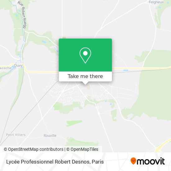 Mapa Lycée Professionnel Robert Desnos