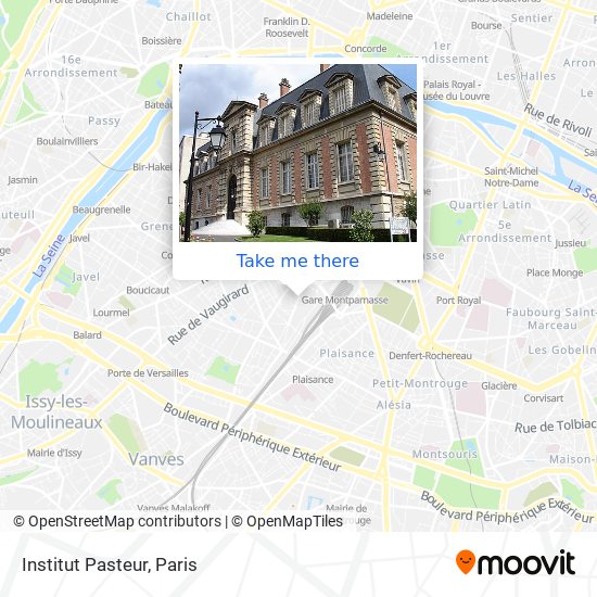 Institut Pasteur map