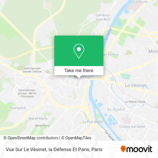 Vue Sur Le Vésinet, la Défense Et Paris map