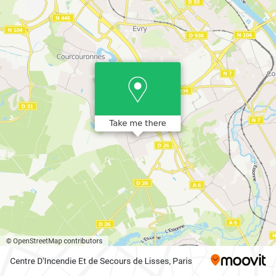 Centre D'Incendie Et de Secours de Lisses map