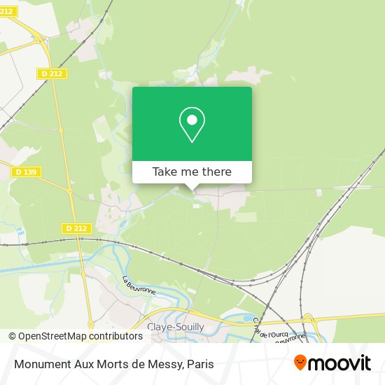 Monument Aux Morts de Messy map
