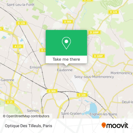 Optique Des Tilleuls map