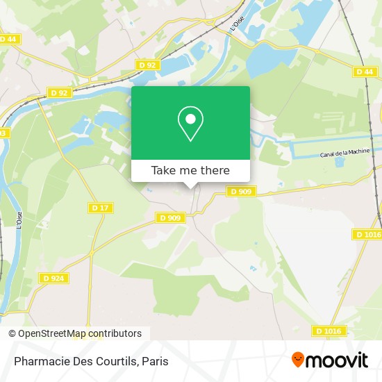 Pharmacie Des Courtils map