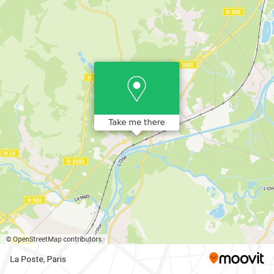 La Poste map