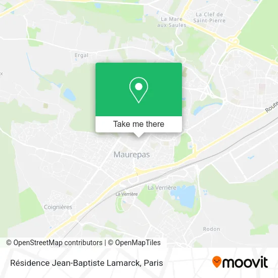 Résidence Jean-Baptiste Lamarck map