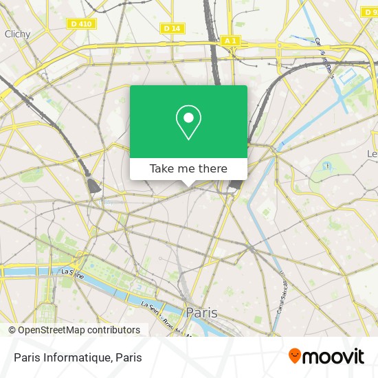 Paris Informatique map