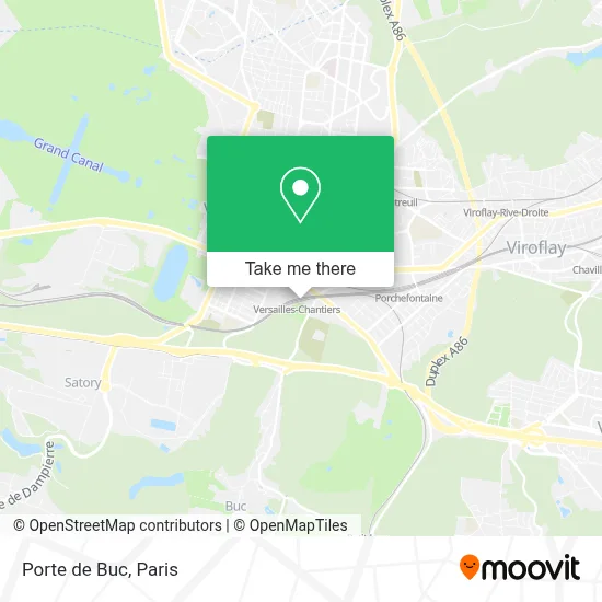 Porte de Buc map