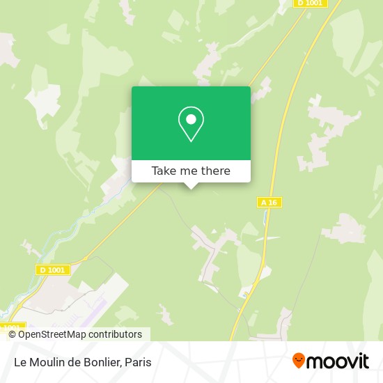 Le Moulin de Bonlier map