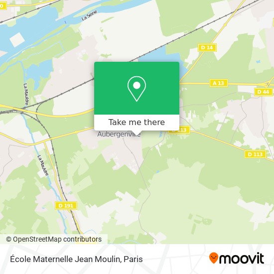 Mapa École Maternelle Jean Moulin