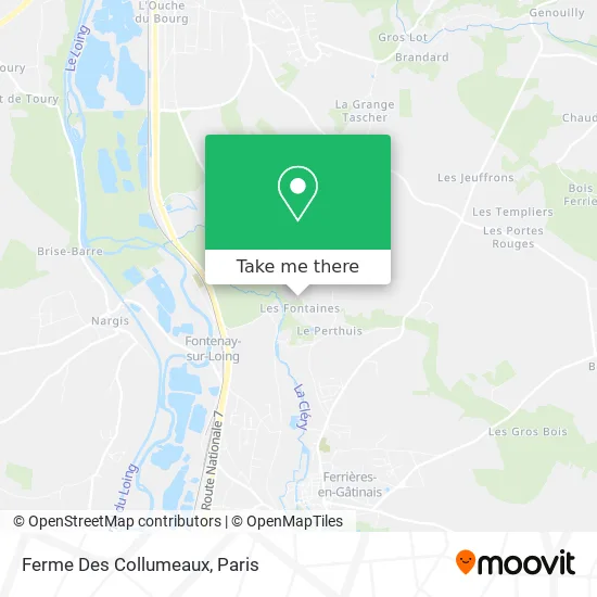 Ferme Des Collumeaux map