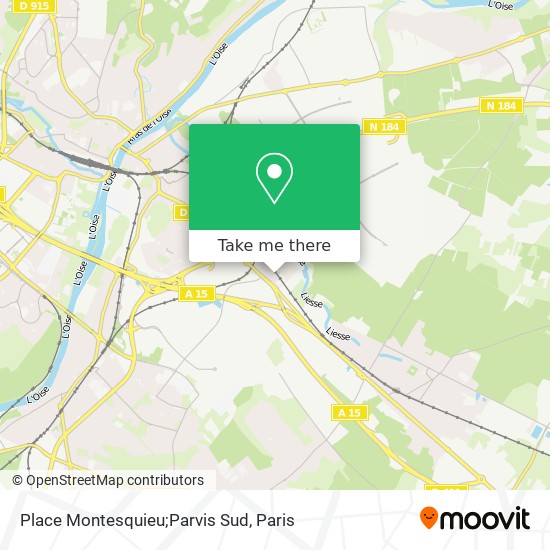 Place Montesquieu;Parvis Sud map