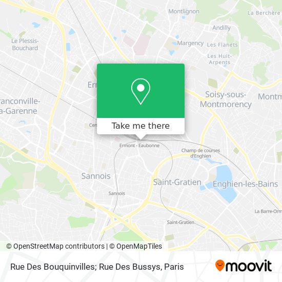 Mapa Rue Des Bouquinvilles; Rue Des Bussys