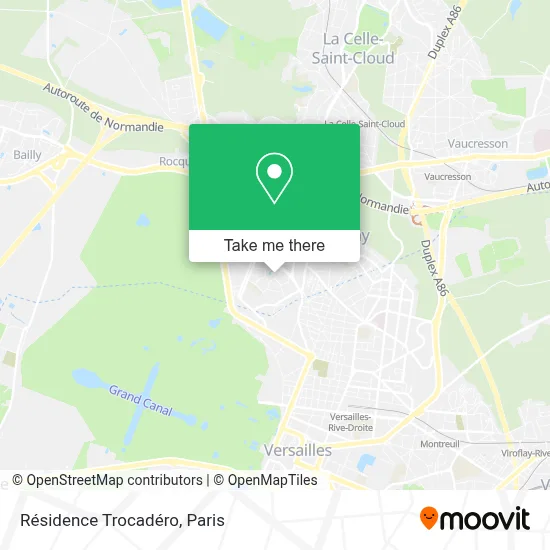 Résidence Trocadéro map