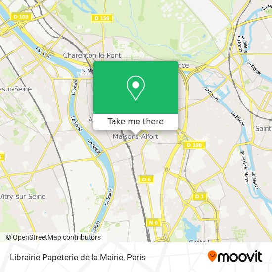 Mapa Librairie Papeterie de la Mairie