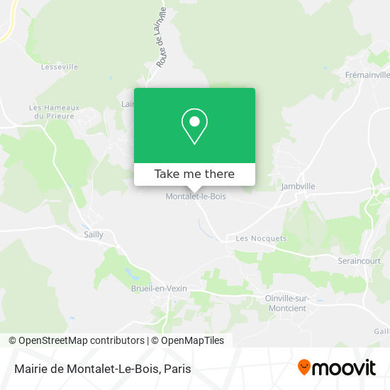 Mairie de Montalet-Le-Bois map