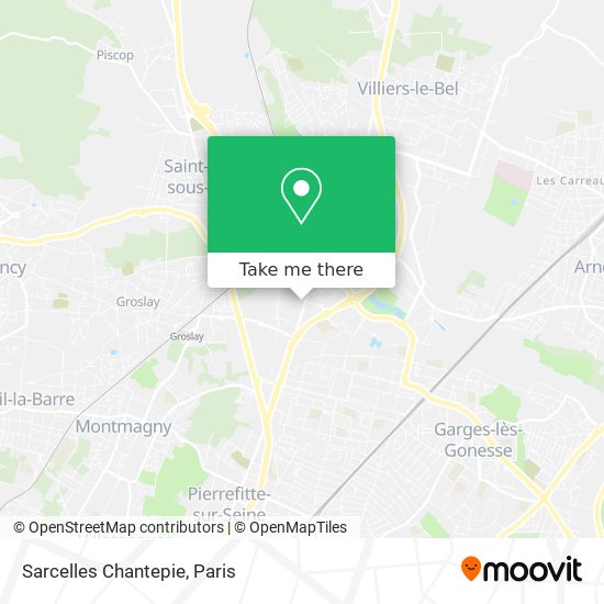 Sarcelles Chantepie map