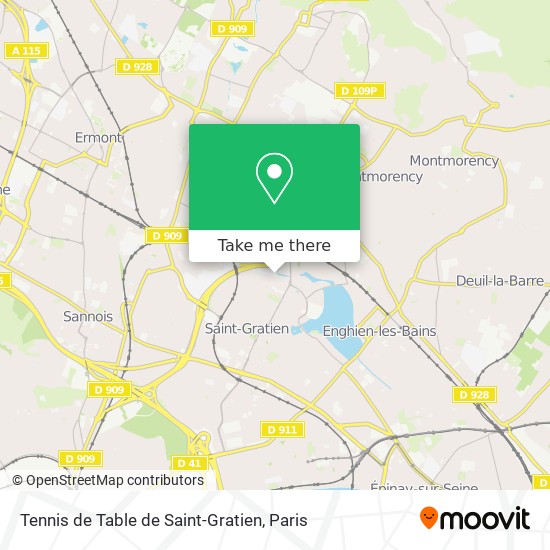 Tennis de Table de Saint-Gratien map