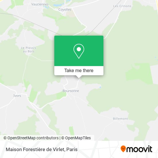 Mapa Maison Forestière de Virlet